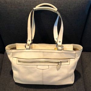 Coach Handbag C1082-F14684 Cream pre-owned